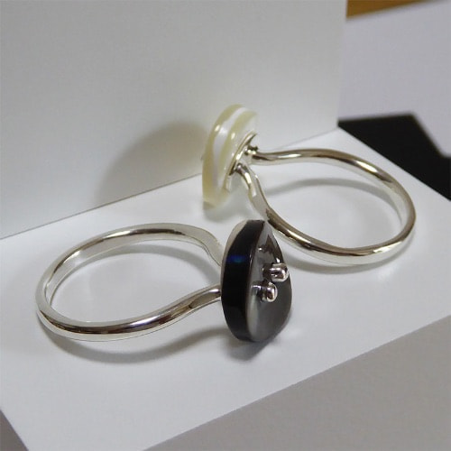 Shell button Ring